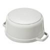 Casserole lonac COCOTTE, 26 cm, okrugli, bijela, lijevano željezo, Staub