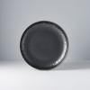 Desertni tanjur MATT BLACK, 22 cm, visoki rub, MIJ