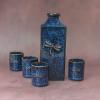 Sake set DRAGONFLY, 5 kom, plava, MIJ