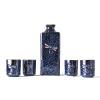 Sake set DRAGONFLY, 5 kom, plava, MIJ