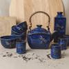 Sake set DRAGONFLY, 5 kom, plava, MIJ