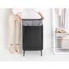 Korpa za rublje BO, 2 x 45 l, crna, Brabantia