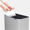 Kanta za otpatke na dodir BO 3 x 11 l, čelik mat, Brabantia