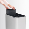 Kanta za otpatke na dodir BO 3 x 11 l, čelik mat, Brabantia