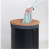 Korpa za rublje, 60 l, s poklopcem od pluta, crna, Brabantia