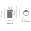 Kanta za otpatke na dodir TOUCH BIN, 3 l, crna, Brabantia
