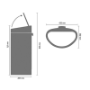 Kanta za otpatke na dodir TOUCH BIN NEW, 40 l, mat crna, Brabantia