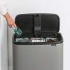 Korpa za otpatke na dodir BO TOUCH KANTA, 3 x 11 l, mineralno siva, Brabantia