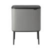 Korpa za otpatke na dodir BO TOUCH KANTA, 3 x 11 l, mineralno siva, Brabantia