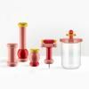 Kuhinjska posuda za pohranu 100 COLLECTION, 1 l, roza, staklo, Alessi
