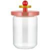 Kuhinjska posuda za pohranu 100 COLLECTION, 1 l, roza, staklo, Alessi