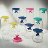 Kuhinjska posuda za pohranu GIANNI, 900 ml, crni poklopac, staklo, Alessi
