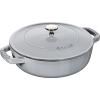 Casserole lonac, 24 cm, grafitno siva, lijevano željezo, Staub