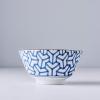 Zdjela za posluživanje INDIGO IKAT HERRINGBONE, 13 cm, 350 ml, MIJ