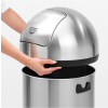Kanta za otpatke PUSH BIN, 60 l, mat čelik, Brabantia
