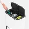 Kanta za otpatke na dodir BO, 3 x 11 l, bijela, Brabantia