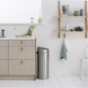 Kanta za otpatke na dodir TOUCH BIN NEW, 10 + 23 l, otporna na otiske prstiju, mat čelik, Brabantia