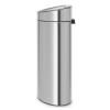 Kanta za otpatke na dodir TOUCH BIN NEW, 10 + 23 l, otporna na otiske prstiju, mat čelik, Brabantia