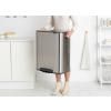 Kanta s pedalom BO, 2 x 30 l, mat čelik, Brabantia
