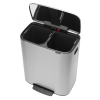 Kanta s pedalom BO, 2 x 30 l, mat čelik, Brabantia