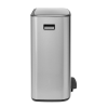 Kanta s pedalom BO, 2 x 30 l, mat čelik, Brabantia