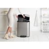 Kanta s pedalom BO, 2 x 30 l, mat čelik, Brabantia