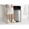 Kanta s pedalom BO, 2 x 30 l, mat čelik, Brabantia