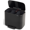 Kanta s pedalom BO, 3 x 11 l, crna, Brabantia