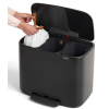 Kanta s pedalom BO, 3 x 11 l, crna, Brabantia