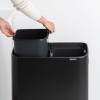 Kanta za otpatke na dodir BO HI, 2 x 30 l, crna, Brabantia