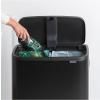 Kanta za otpatke na dodir BO HI, 2 x 30 l, crna, Brabantia