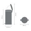 Kanta s pedalom NEWICON, 30 l, bijela, Brabantia