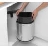 Ugradbena kanta za smeće, 15 l, sjajni čelik, Brabantia