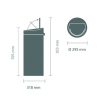 Kanta za otpatke na dodir TOUCH BIN NEW, 30 l, platina, Brabantia