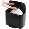 Kanta s pedalom BO, 36 l, mat crna, Brabantia