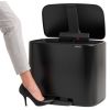 Kanta s pedalom BO, 36 l, mat crna, Brabantia