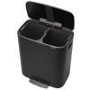 Kanta s pedalom BO, 2 x 30 l, crna, Brabantia