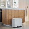 Kanta s pedalom BO, 3 x 11 l, bijela, Brabantia