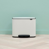 Kanta s pedalom BO, 3 x 11 l, bijela, Brabantia