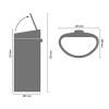 Kanta za otpatke na dodir TOUCH BIN NEW, 40 l, platina, Brabantia