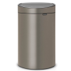 Kanta za otpatke na dodir TOUCH BIN NEW, 40 l, platina, Brabantia