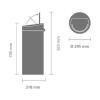 Kanta za otpatke na dodir TOUCH BIN NEW, 30 l, bež, Brabantia