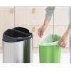 Kanta za otpatke na dodir TOUCH BIN NEW, 23 + 10 l, mat čelik, Brabantia