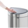 Kanta za otpatke na dodir TOUCH BIN NEW, 23 + 10 l, mat čelik, Brabantia