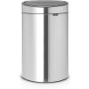 Kanta za otpatke na dodir TOUCH BIN NEW, 23 + 10 l, mat čelik, Brabantia