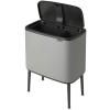 Touch kanta za otpatke BO TOUCH KANTA 11 + 23 l, mineralno siva, Brabantia