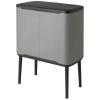 Touch kanta za otpatke BO TOUCH KANTA 11 + 23 l, mineralno siva, Brabantia