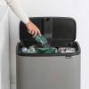 Touch kanta za otpatke BO TOUCH KANTA 11 + 23 l, mineralno siva, Brabantia