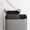 Touch kanta za otpatke BO TOUCH KANTA 11 + 23 l, mineralno siva, Brabantia