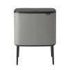 Touch kanta za otpatke BO TOUCH KANTA 11 + 23 l, mineralno siva, Brabantia
